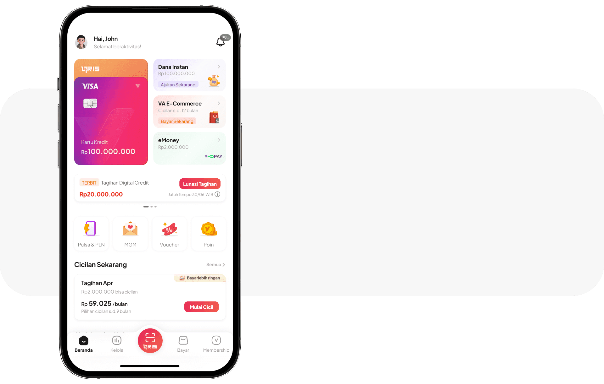 Masuk ke Menu<br/>Kartu Kredit